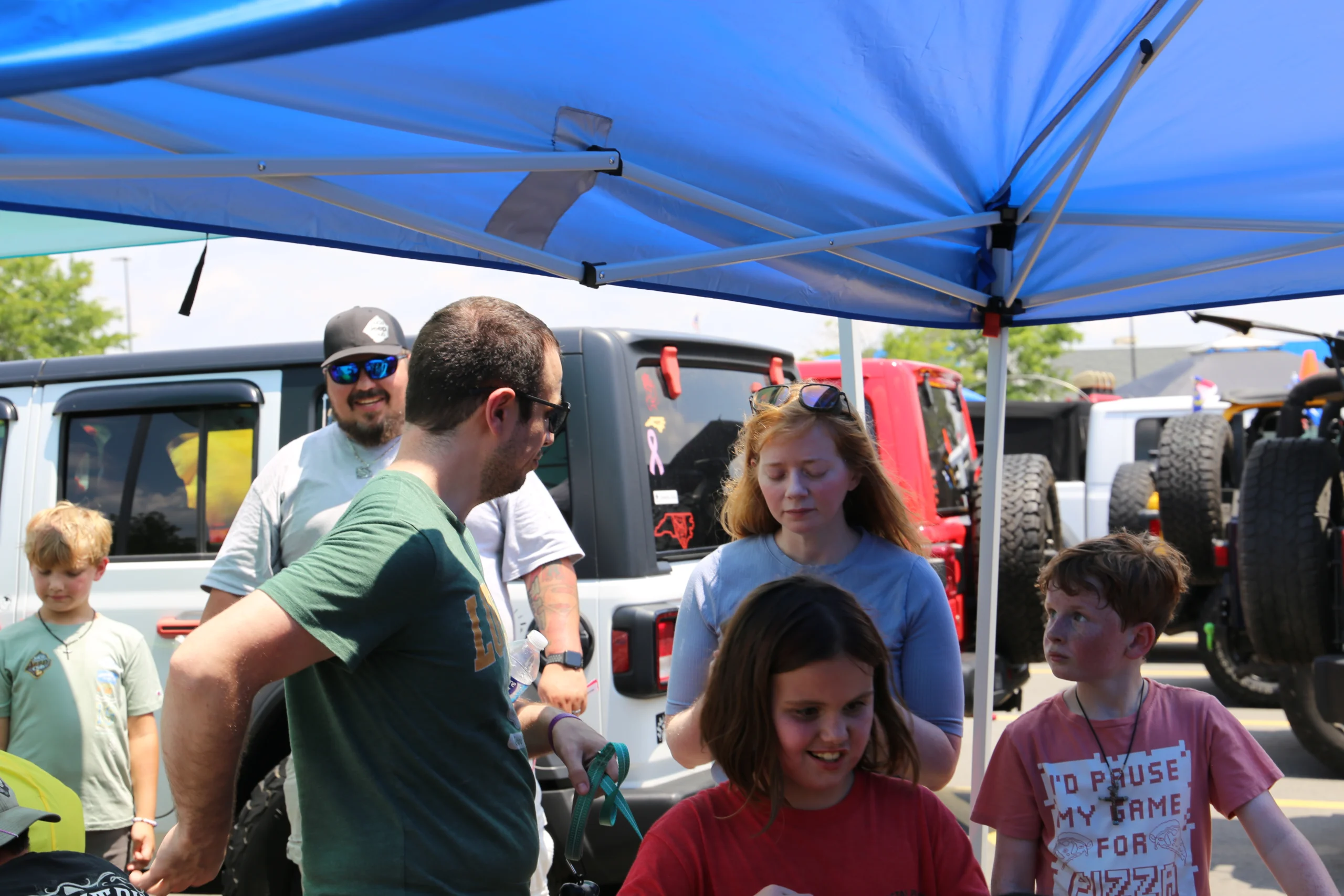 JoCo Jeep Club members gathering at a local club event in Johnston County, North Carolina