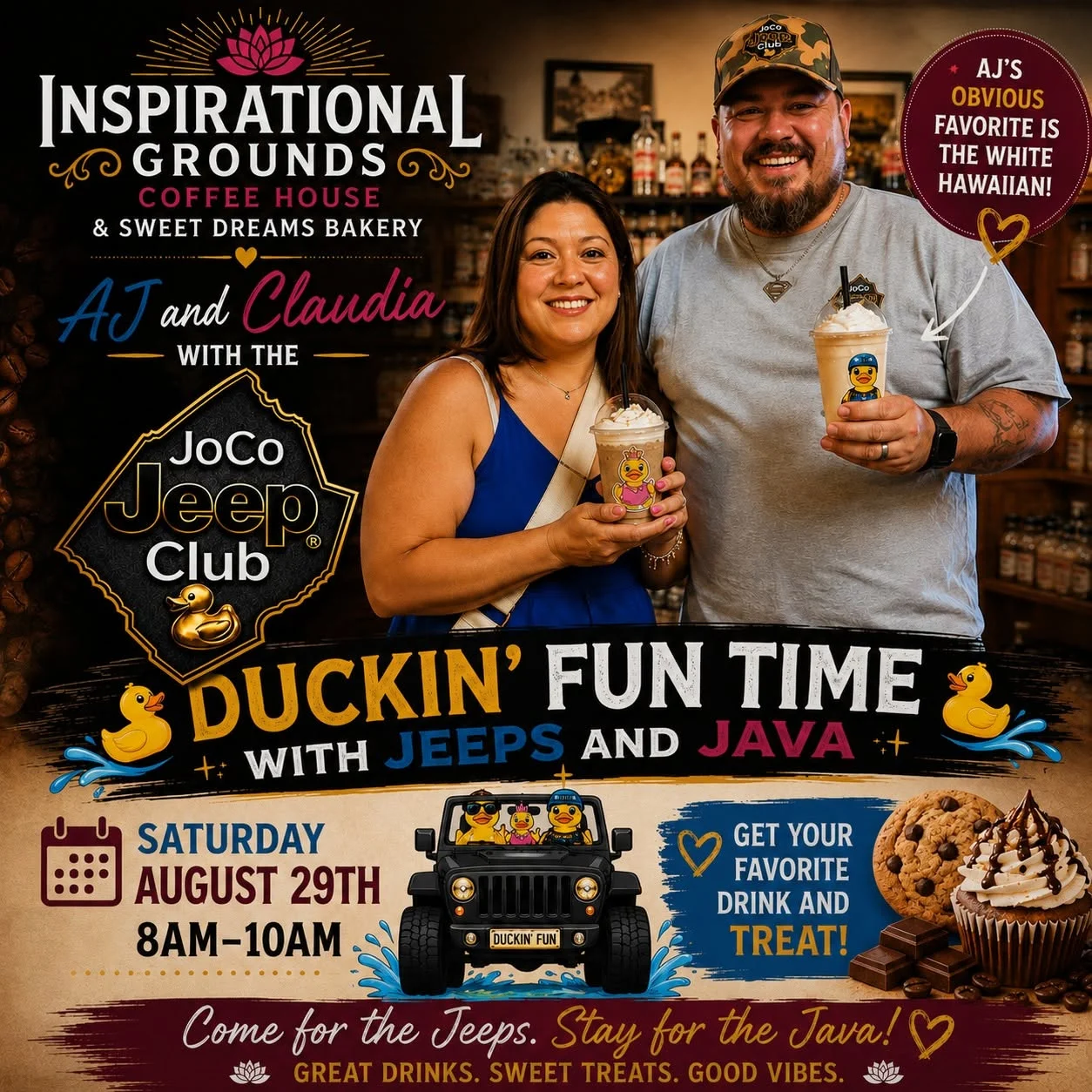 JoCo Jeep Club community fundraiser event at Inspirational Grounds